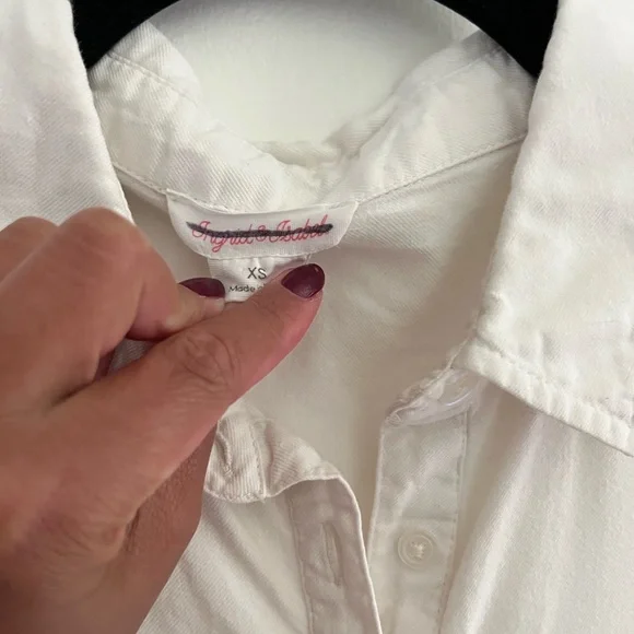 Ingrid & Isabel Classic White Shirt Dress - Picture 3 of 5